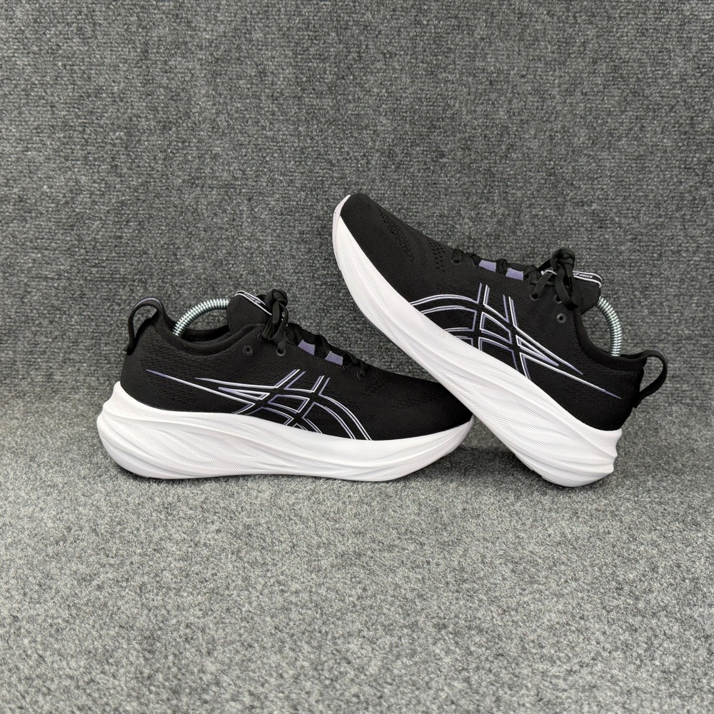 Asics Gel-Nimbus 26 Running Shoes Womens 10 Black Dusty Purple Athletic Training - Picture 8 of 13